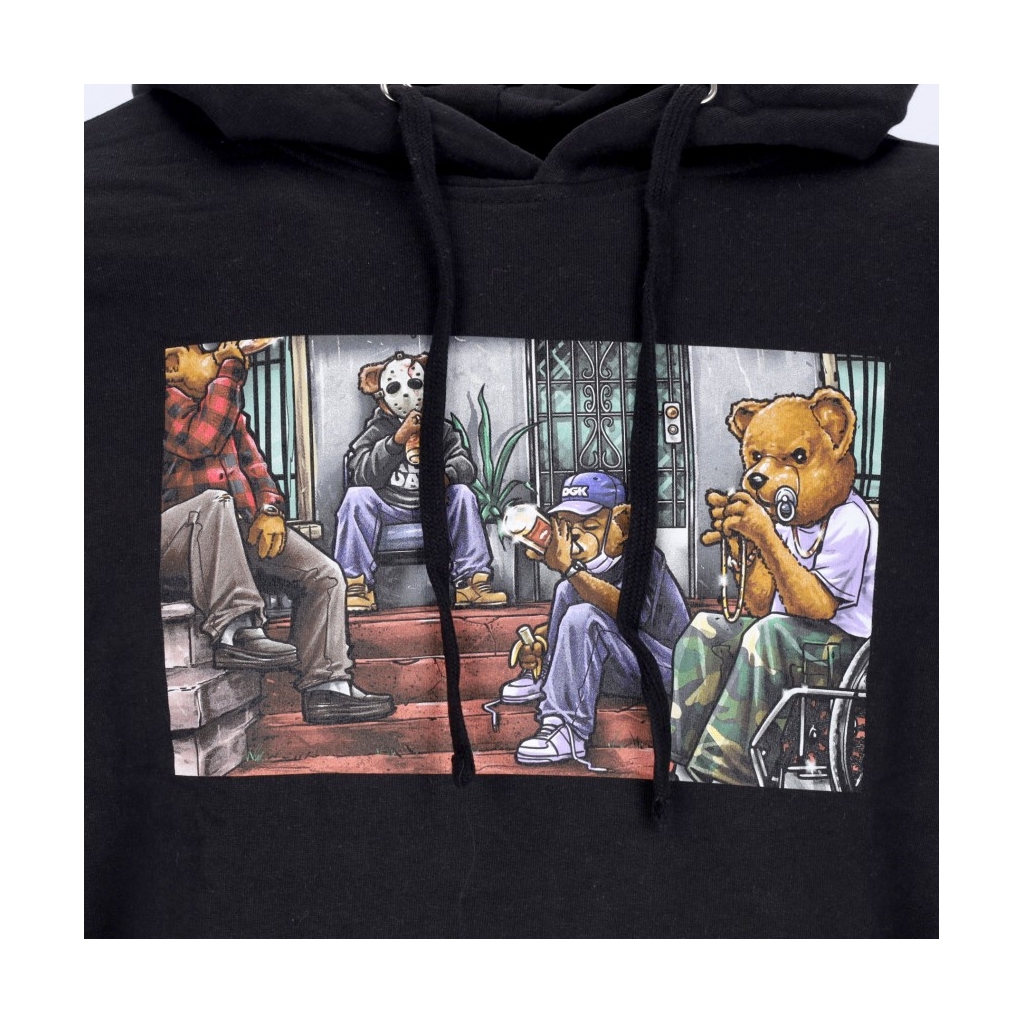 felpa cappuccio uomo sunday hooded fleece BLACK