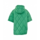 Gilet con eco piuma con ciondolo verde chiaro