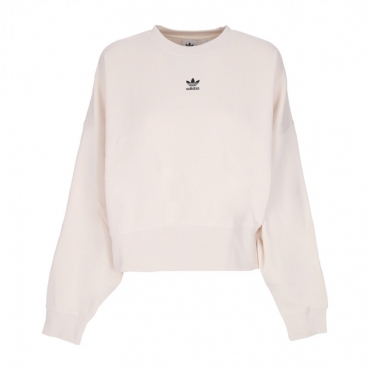 felpa girocollo corta donna adicolor essentials sweatshirt WONDER WHITE