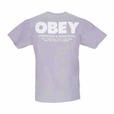 maglietta uomo opposition  resistance classic tee LILAC CHALK