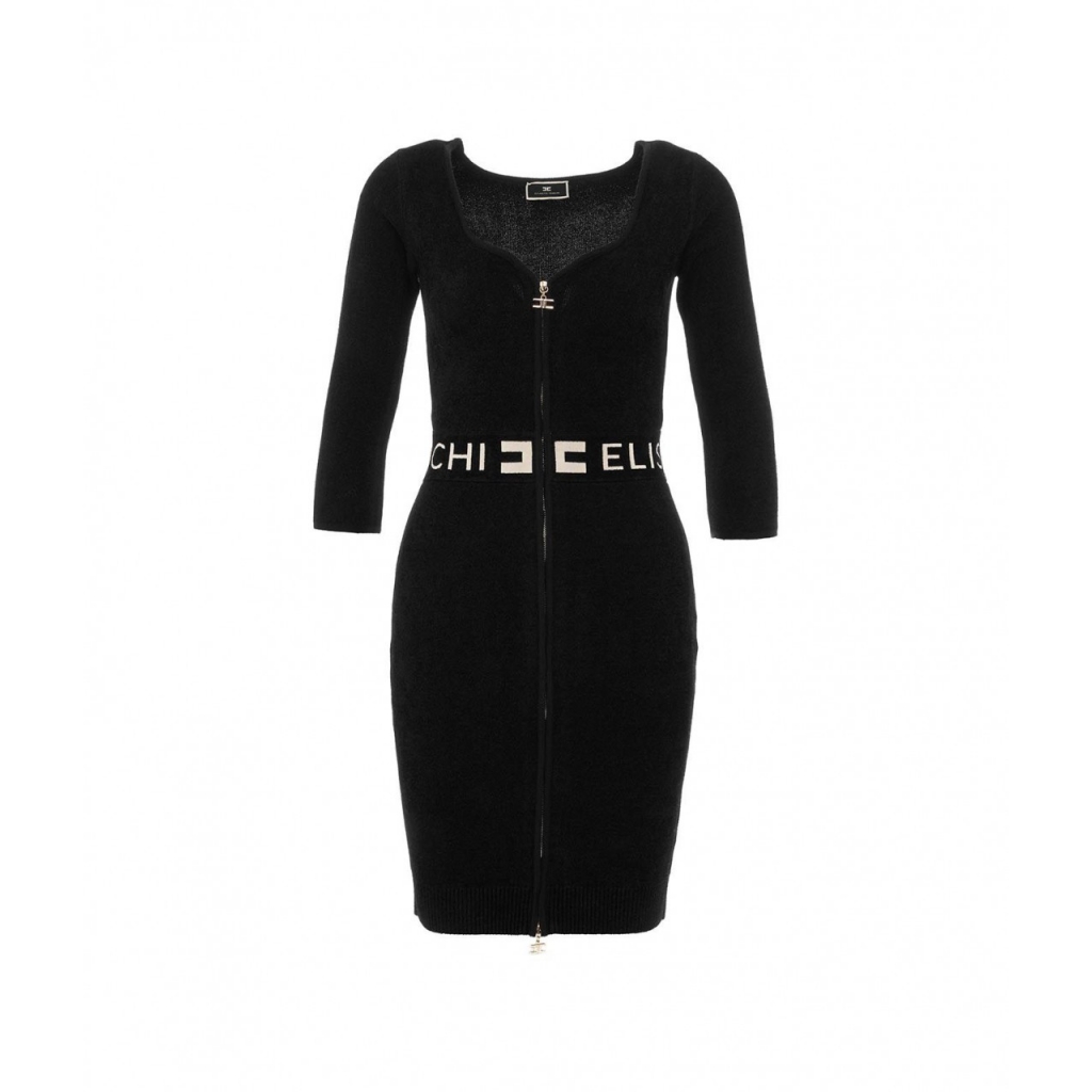 Tubino nero con cintura hotsell
