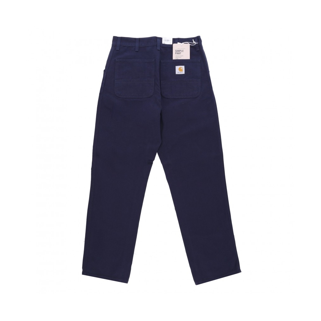 pantalone lungo uomo simple pant DARK NAVY RINSED