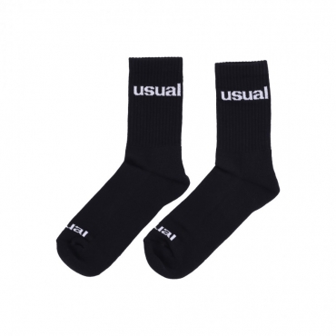 calza media uomo logo socks BLACK