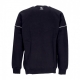 felpa girocollo uomo essential crewneck BLACK