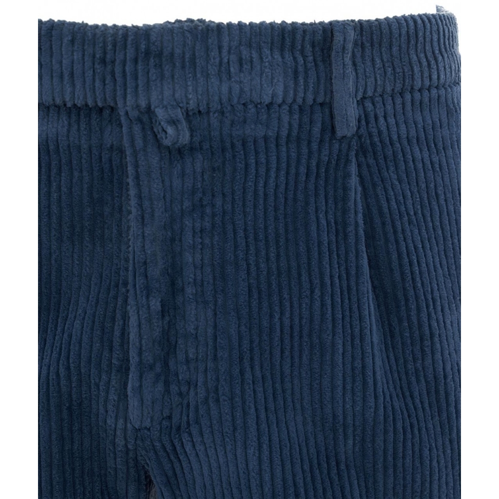 Pantalone in velluto a coste blu scuro