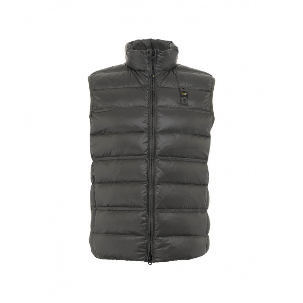 Gilet in piuma oliva