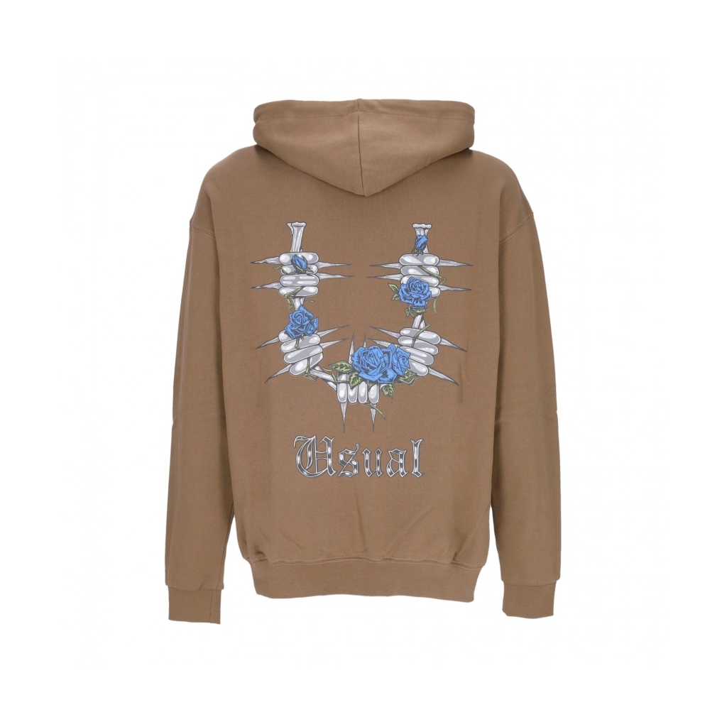 felpa cappuccio uomo barrio hoodie BROWN