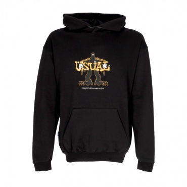 felpa cappuccio uomo jive hoodie BLACK