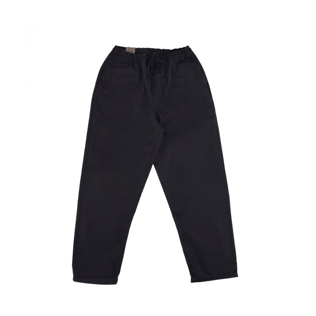 pantalone lungo uomo range baggy tapered elastic waist pant BLACK