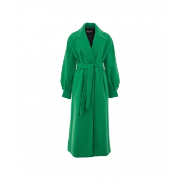 Maxi cappotto verde