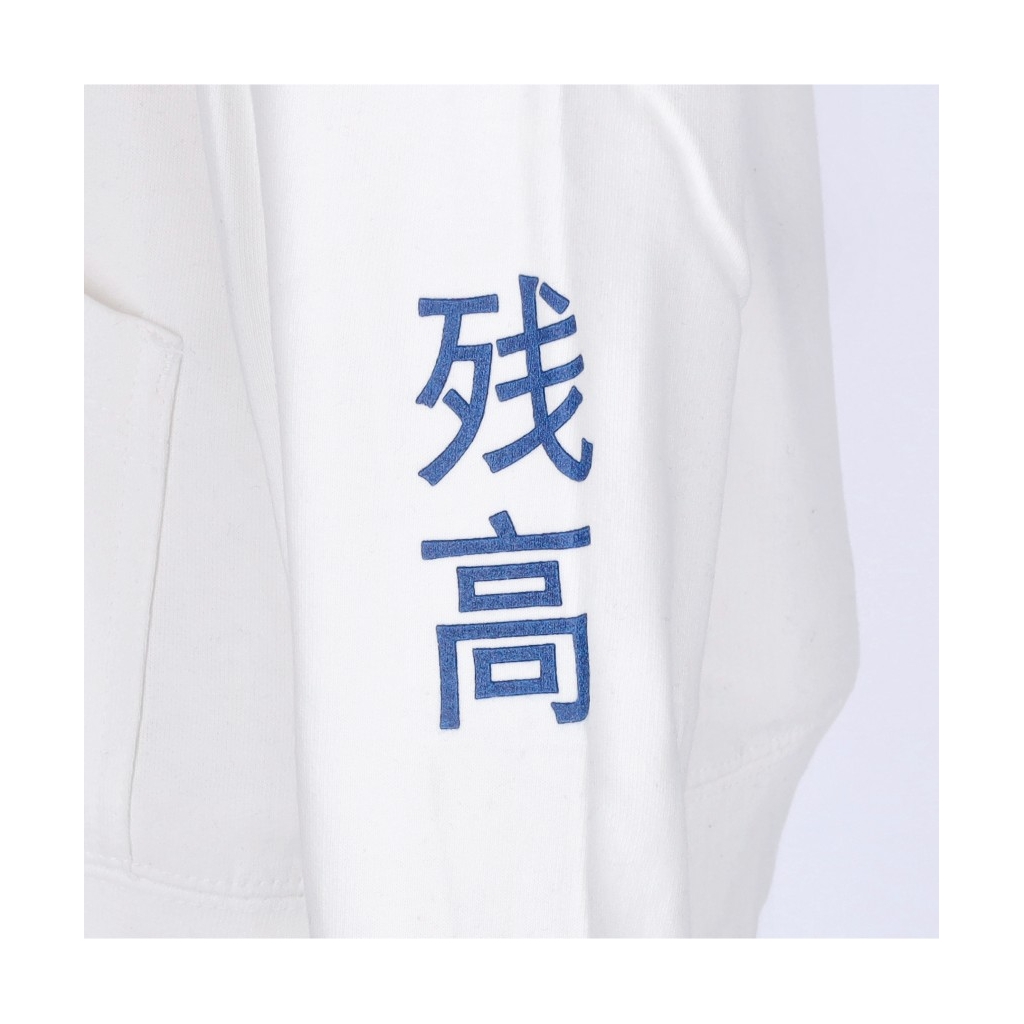 felpa cappuccio uomo big timers hooded fleece WHITE