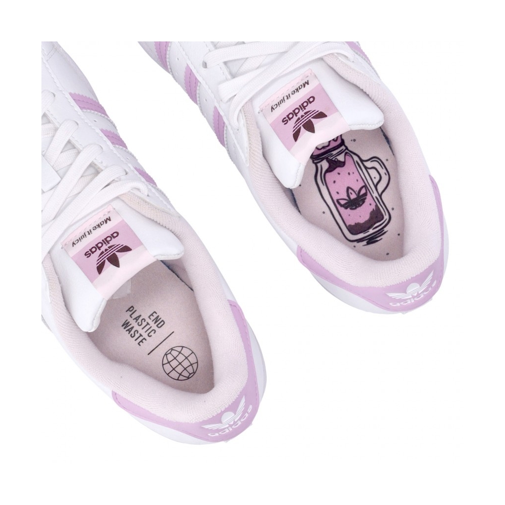 scarpa bassa donna superstar her vegan w CLOUD WHITE BLISS LILAC