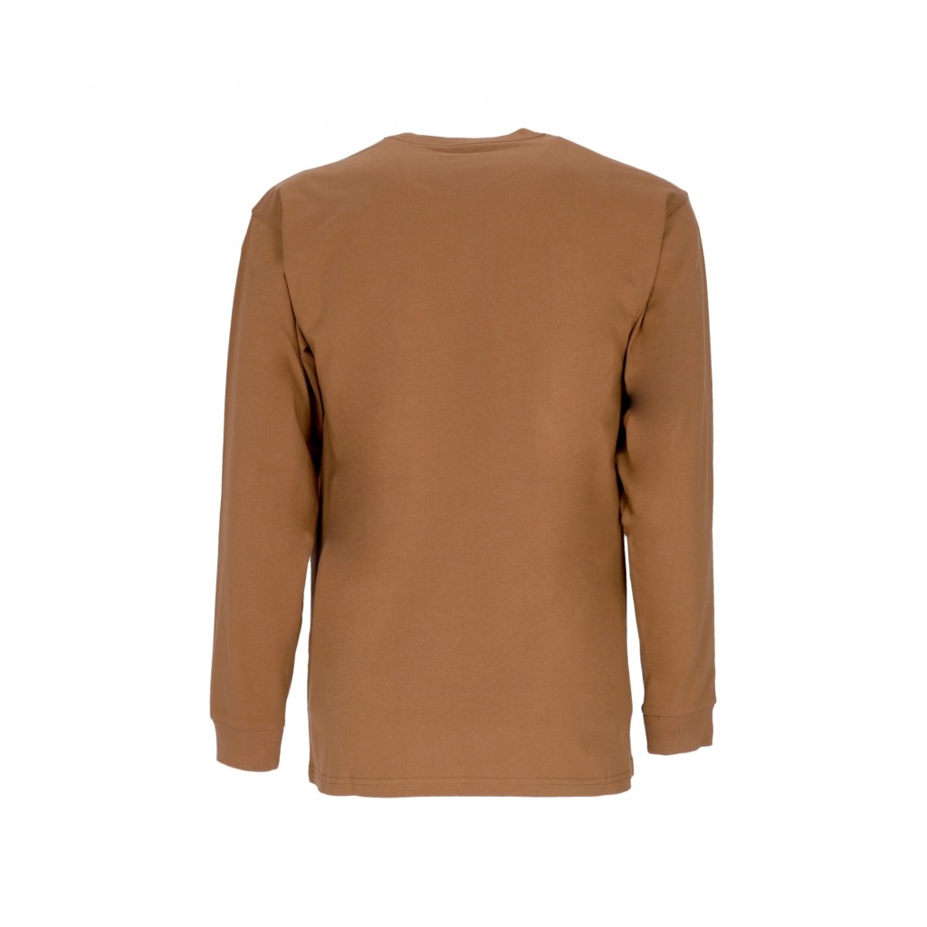 maglietta manica lunga uomo l/s chase t-shirt HAMILTON BROWN/GOLD