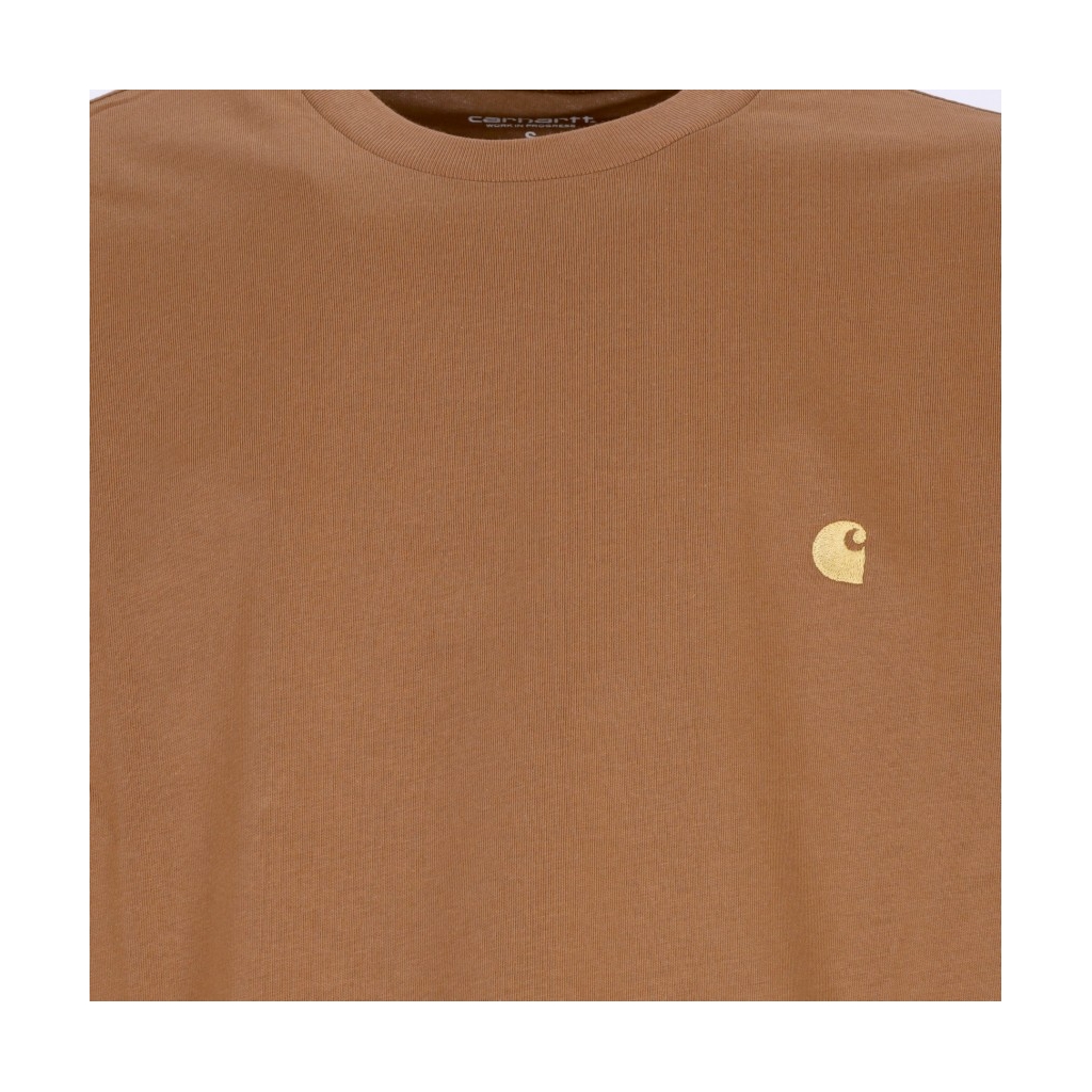 maglietta manica lunga uomo l/s chase t-shirt HAMILTON BROWN/GOLD
