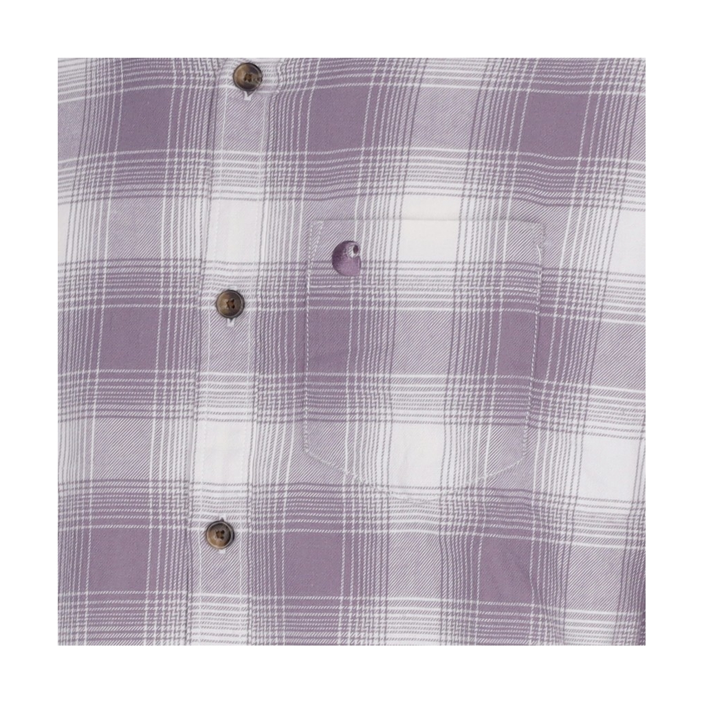 camicia manica lunga uomo l/s deaver shirt MISTY THISTLE