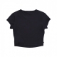 maglietta corta donna cropped tee BLACK