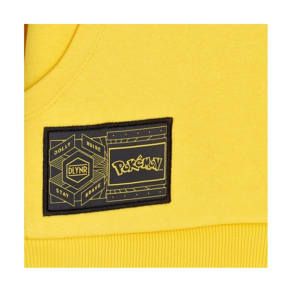 felpa cappuccio uomo dlynr x pokemon pikachu hoodie YELLOW
