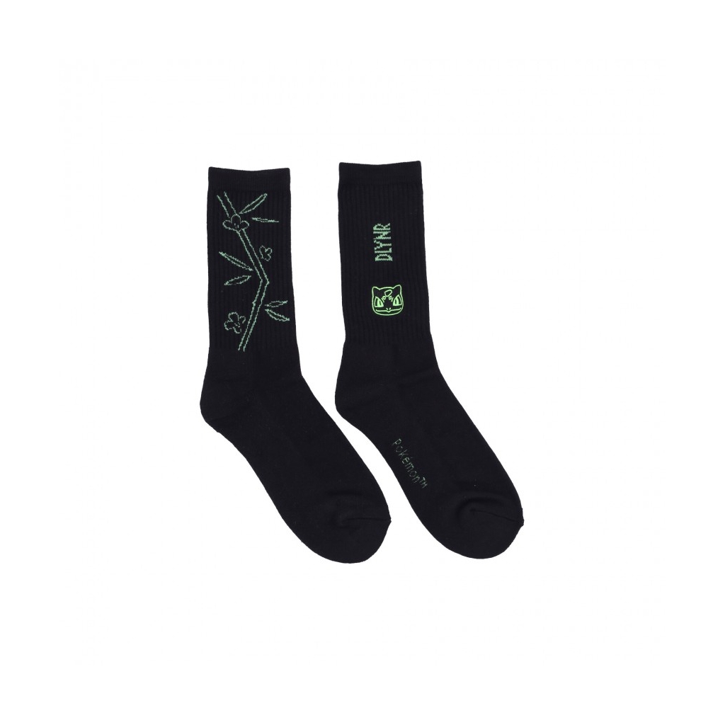 calza media uomo dlynr x pokemon bulbasaur socks BLACK/GREEN