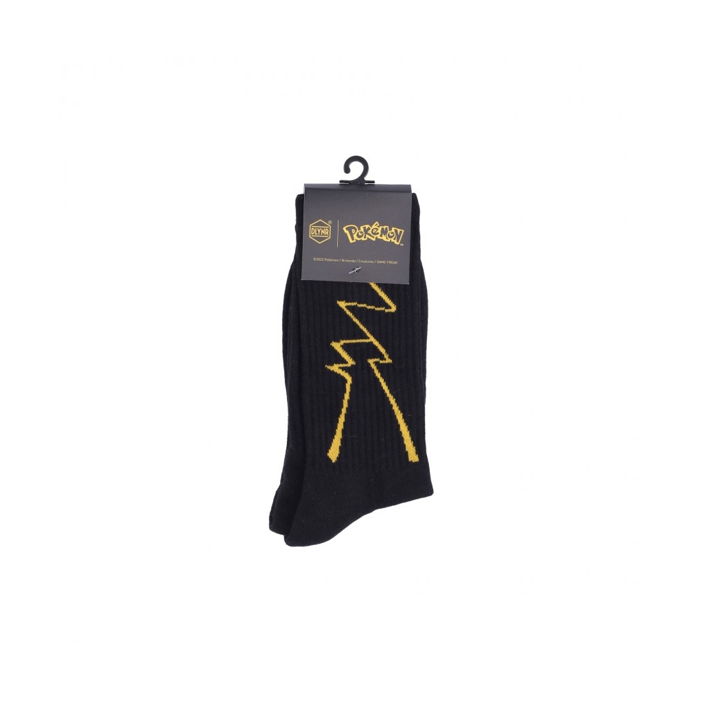 calza media uomo dlynr x pokemon pikachu socks BLACK/YELLOW