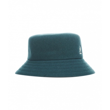 Bucket hat con lana verde