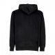 felpa cappuccio uomo bold hood premium fleece BLACK