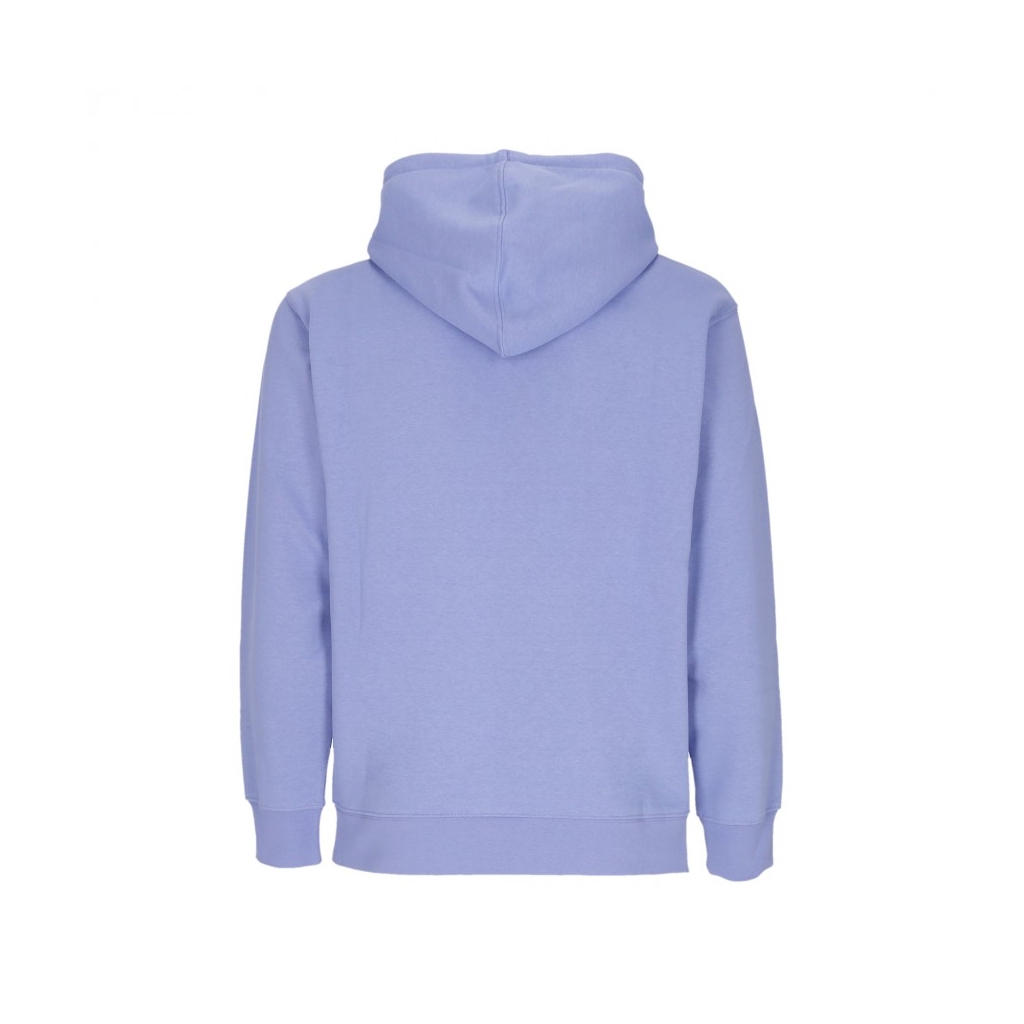 felpa cappuccio uomo bold hood premium fleece DIGITAL VIOLET