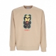 felpa girocollo uomo bear icon premium crew fleece OAT MILK