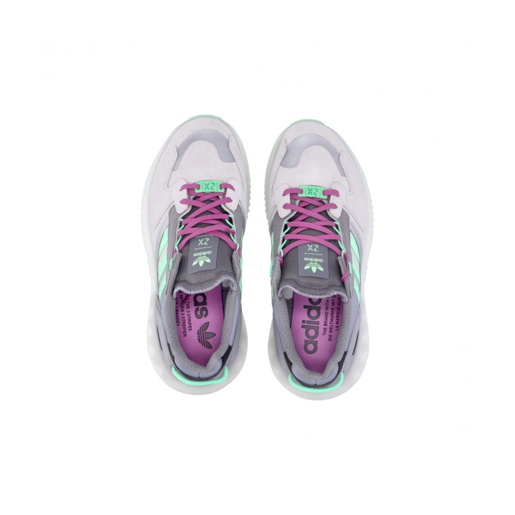 scarpa bassa uomo zx 5k boost GREY THREE/BEAM GREEN/SEMI PULSE LILAC