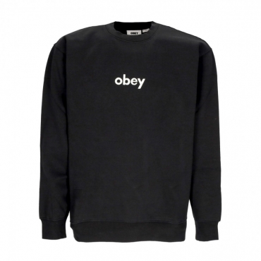 felpa girocollo uomo lowercase crew specialty fleece BLACK