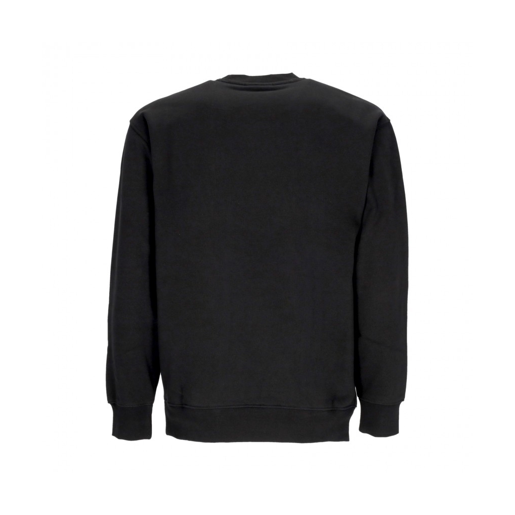 felpa girocollo uomo lowercase crew specialty fleece BLACK