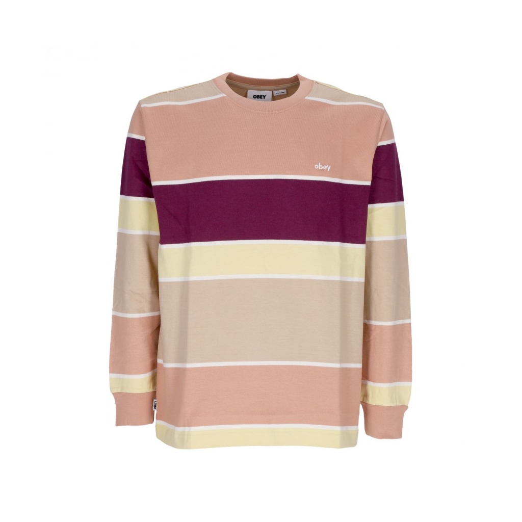 maglietta manica lunga uomo nationale stripe l/s tee ITALIAN CLAY MULTI