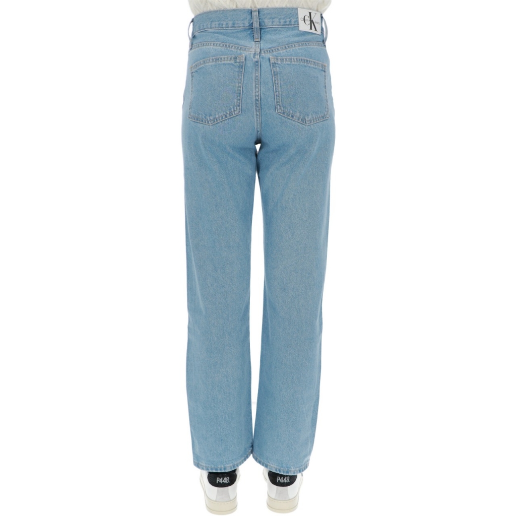 Jeans Calvin Klein Donna High Rise Straight L 30 1AA DENIM LIGHT