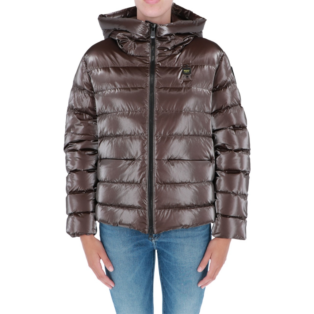 Piumino Blauer Usa Donna Blouson Piuma 386 MARRONE