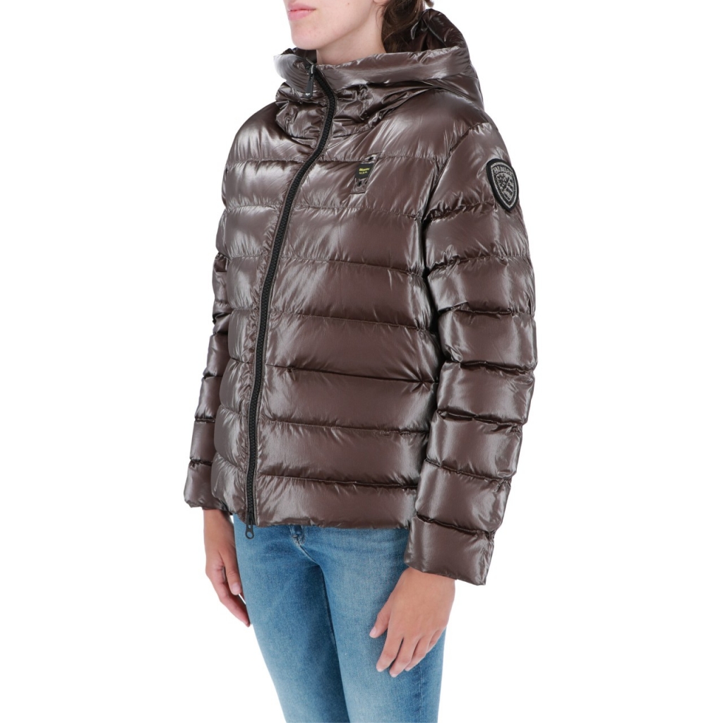 Piumino Blauer Usa Donna Blouson Piuma 386 MARRONE