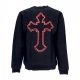 felpa girocollo uomo legend crewneck x tupac BLACK