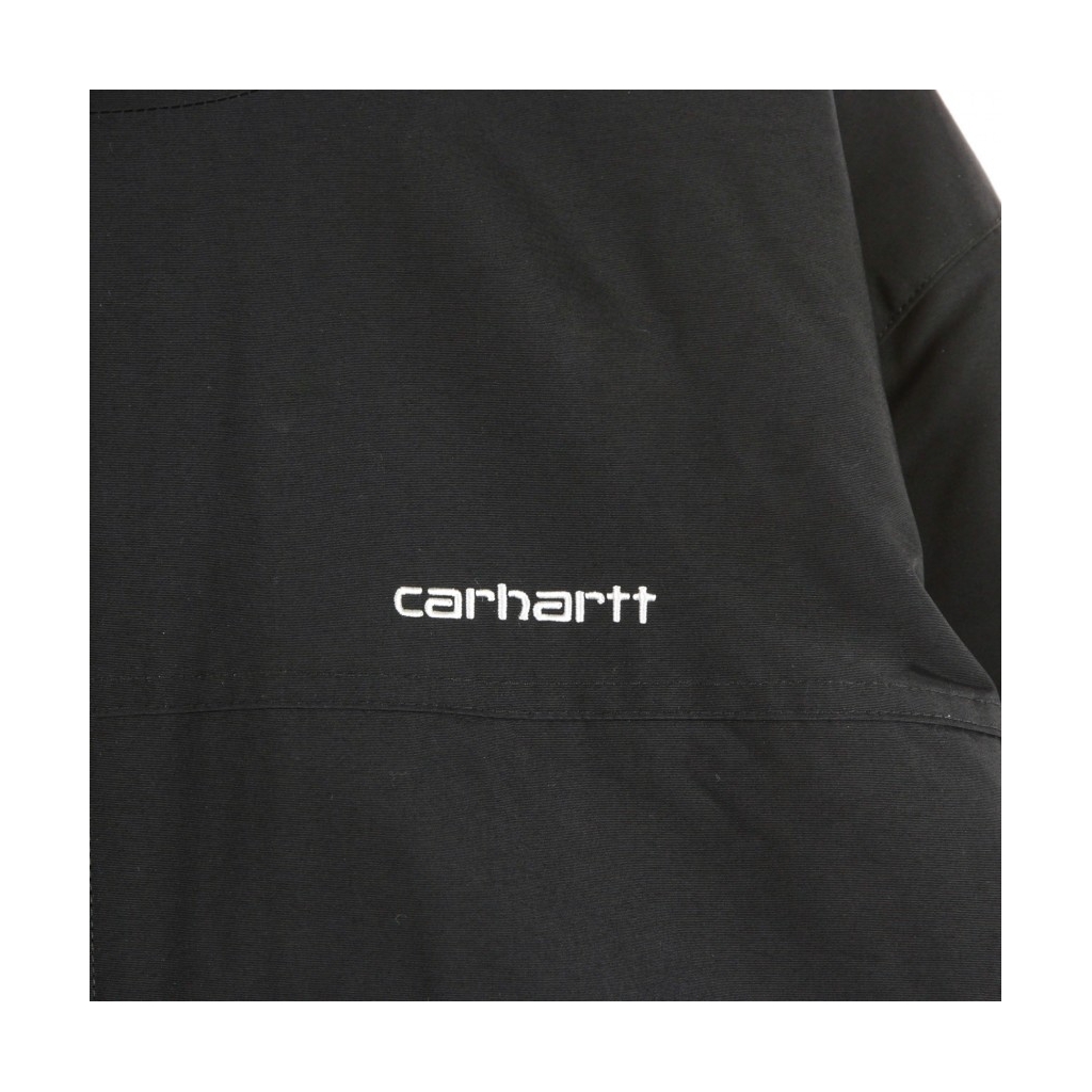 giubbotto uomo hooded sail jacket BLACK/WHITE
