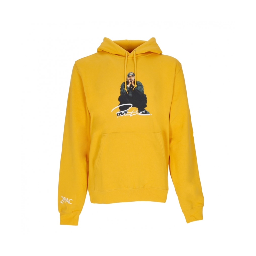 felpa cappuccio uomo shakur hood x tupac GOLD