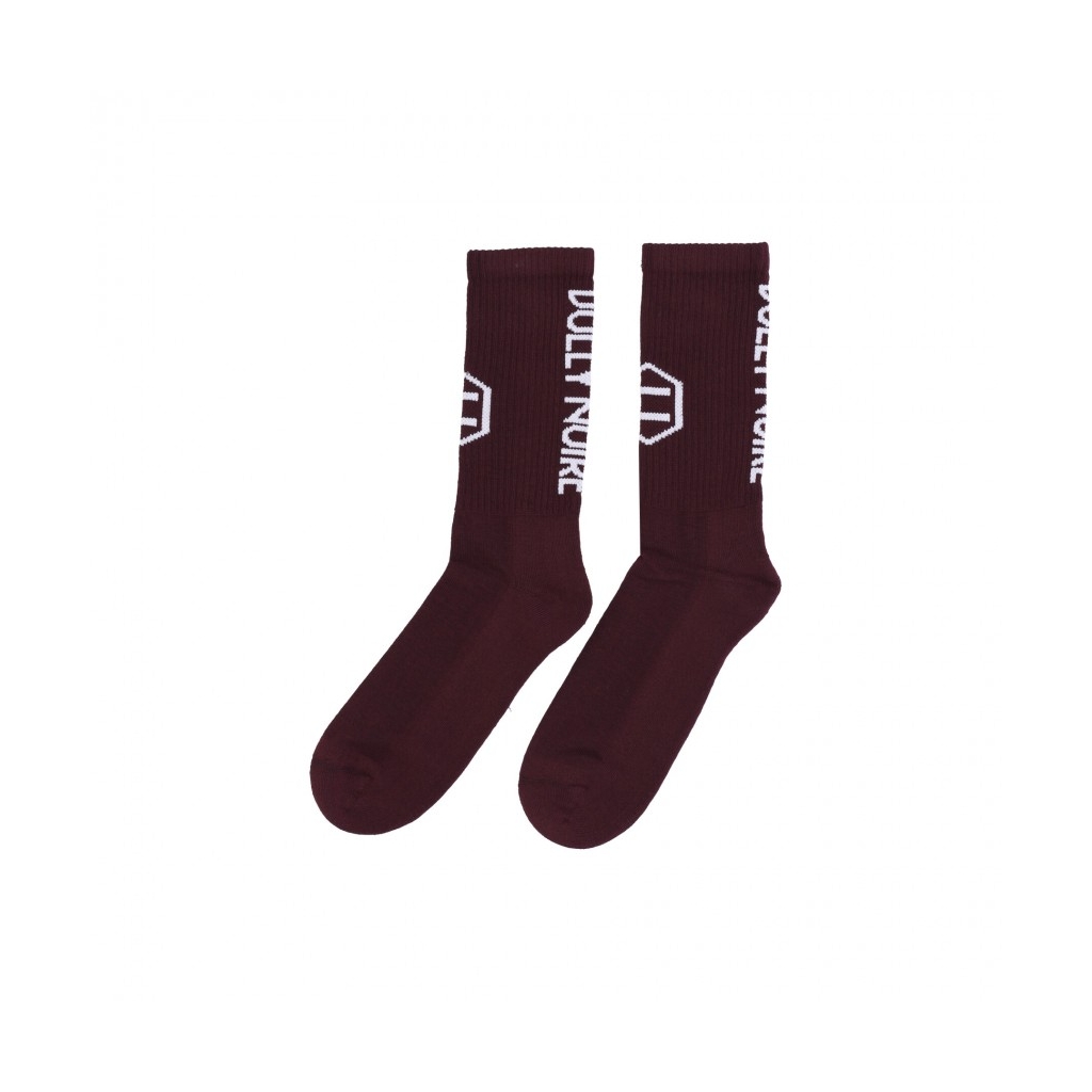 calza media uomo frontal hexagon socks BORDEAUX