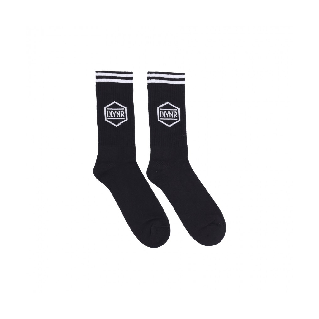 calza media uomo dlynr socks BLACK/WHITE