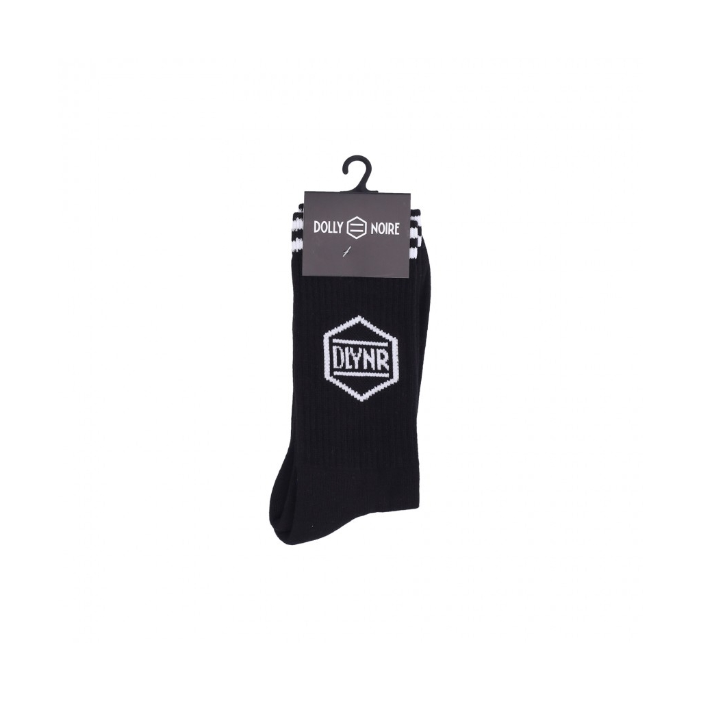 calza media uomo dlynr socks BLACK/WHITE