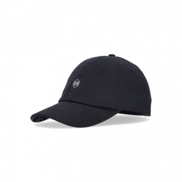 cappellino visiera curva uomo logo label dad hat BLACK