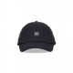 cappellino visiera curva uomo logo label dad hat BLACK