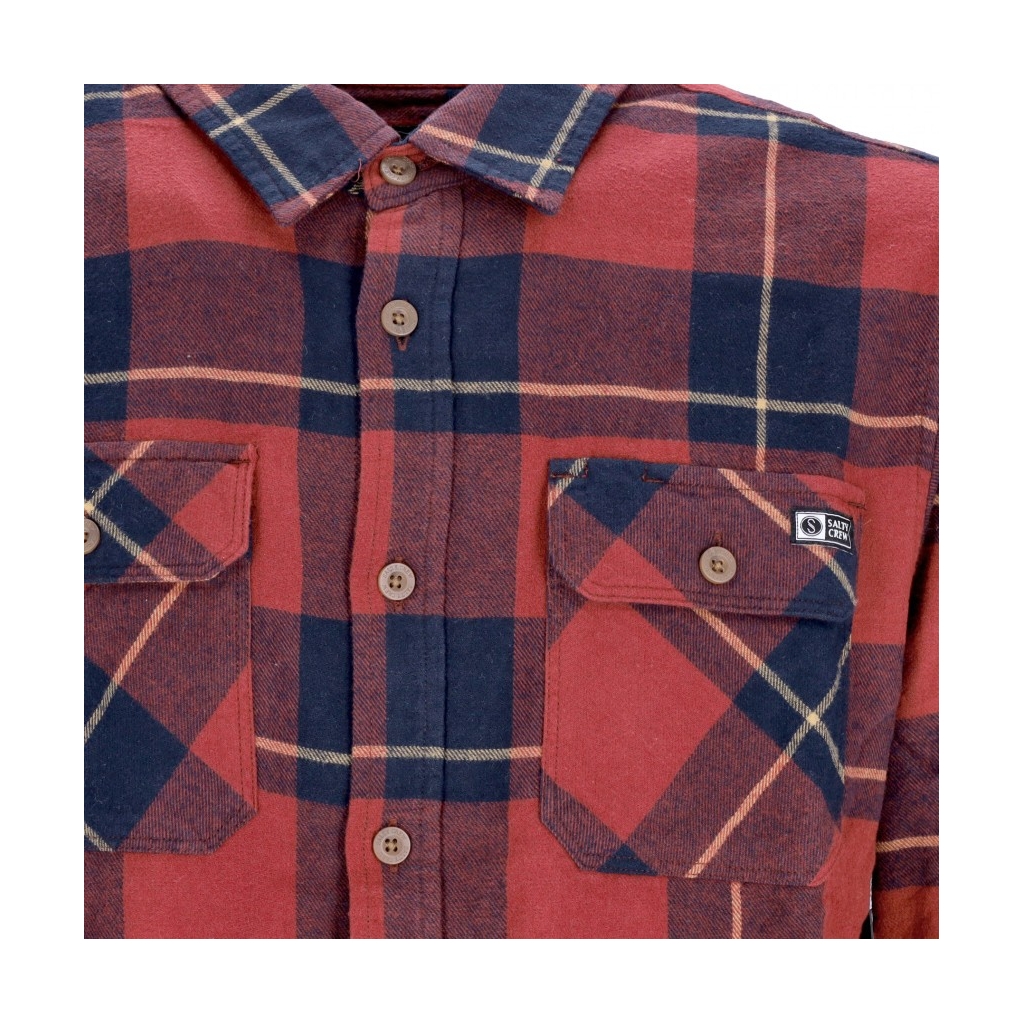 camicia manica lunga uomo first light flannel NAVY