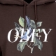 felpa cappuccio donna bird old school pullover hood DARK CHOCOLATE