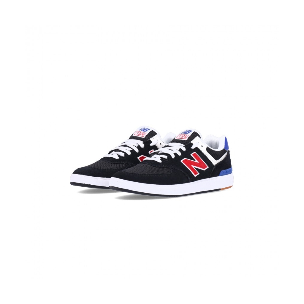 scarpa bassa uomo 574 BLACK/RED