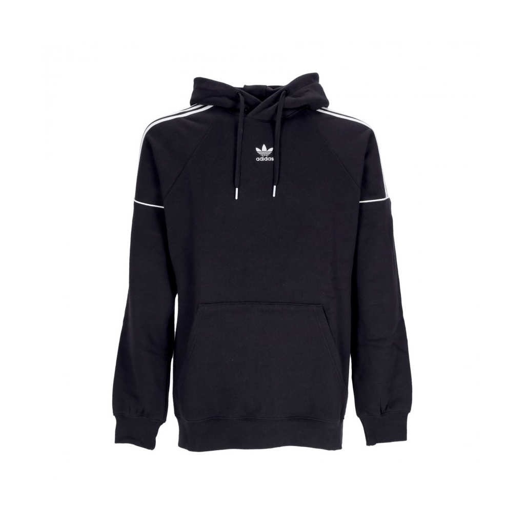 felpa cappuccio uomo essential hoodie BLACK