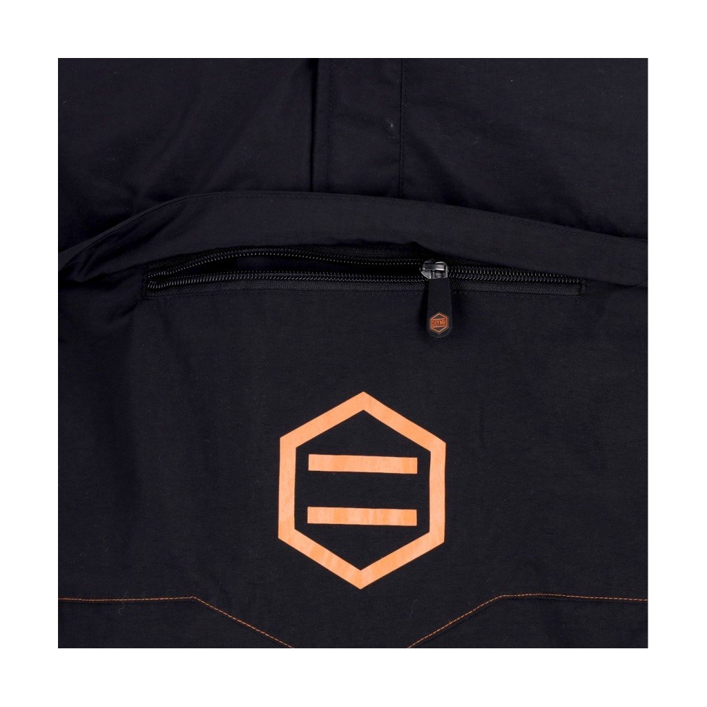 giaccone infilabile uomo anorak jacket BLACK/ORANGE