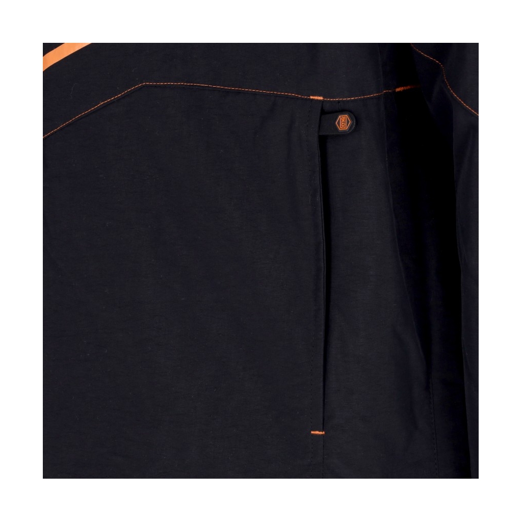 giaccone infilabile uomo anorak jacket BLACK/ORANGE