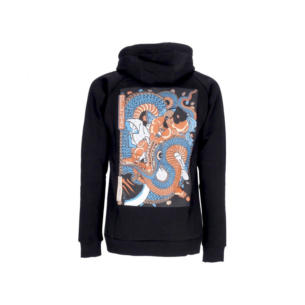 felpa cappuccio uomo kunyoshi hoodie BLACK/RED/BLUE