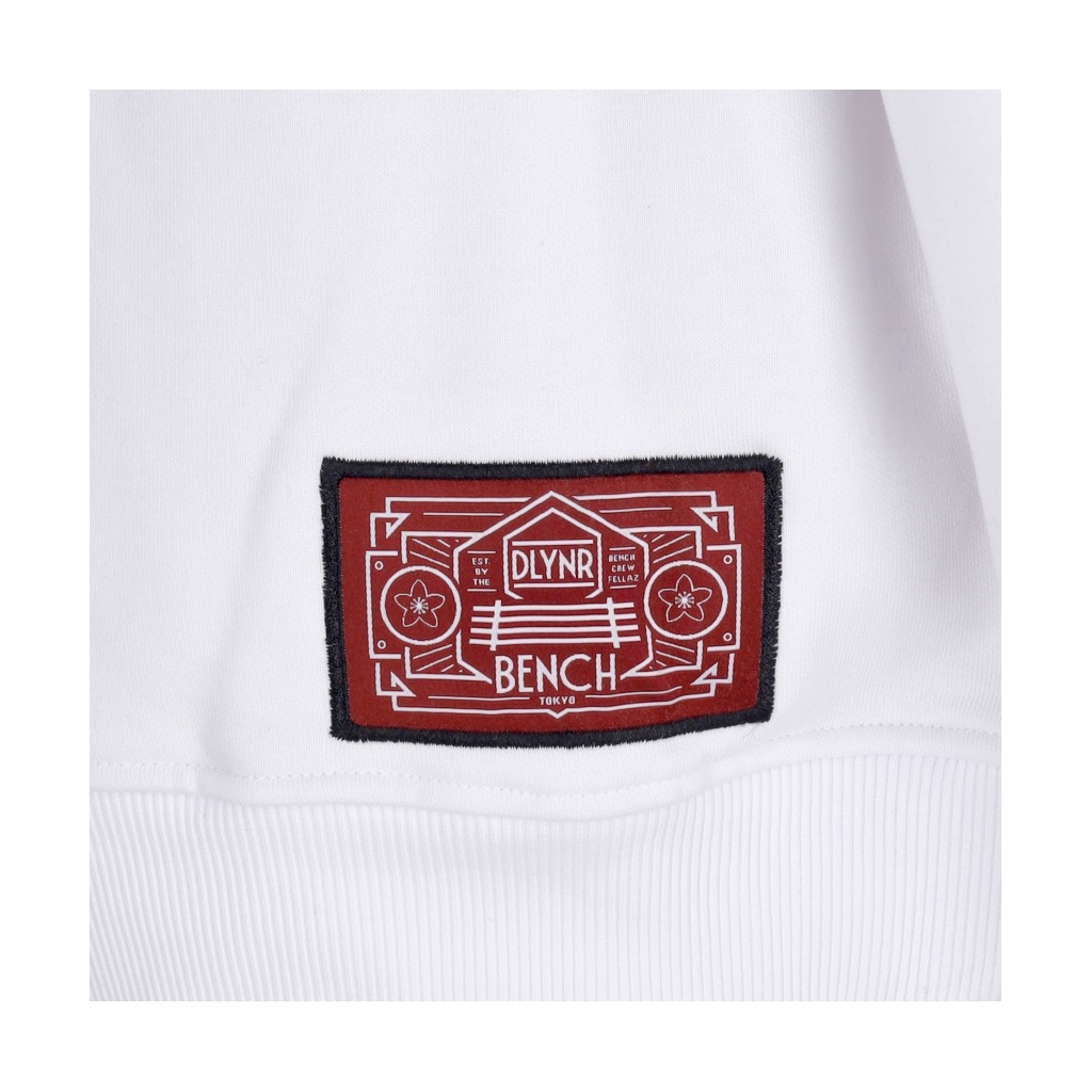 felpa cappuccio uomo bench tokyo oversize hoodie WHITE